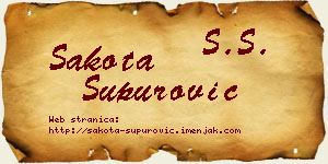 Šakota Supurović vizit kartica